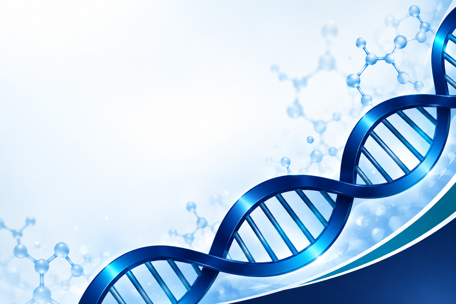 Navy and teal DNA-inspired artwork